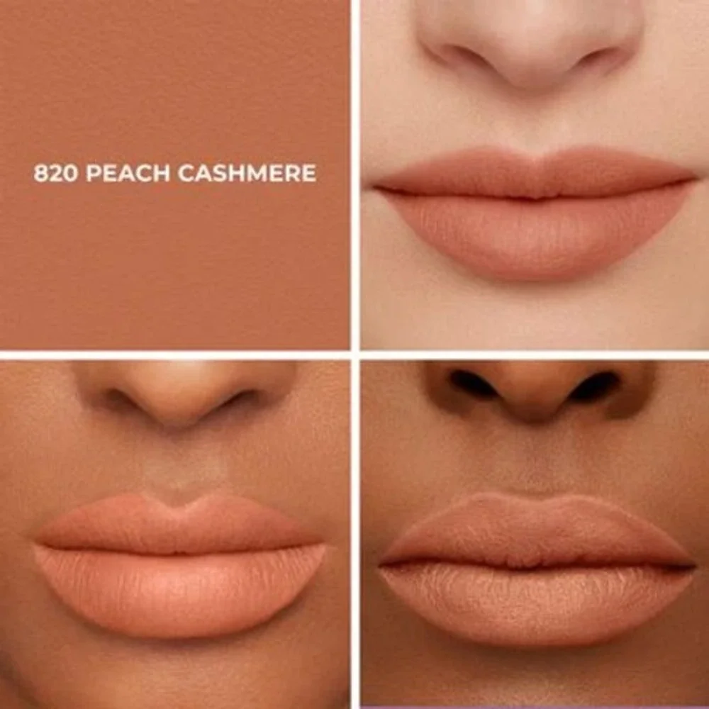 Laura Mercier 820 Peach Cashmere Matte Caviar Warm Nude Smoothing Lipstick